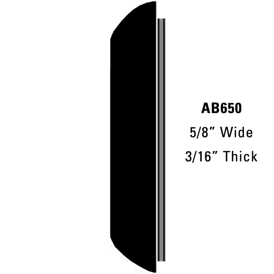 Body Side Molding and Wheel Well Trim; 50' Roll 5/8”